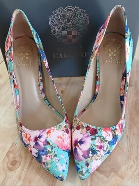 Vince Camuto Floral Heels